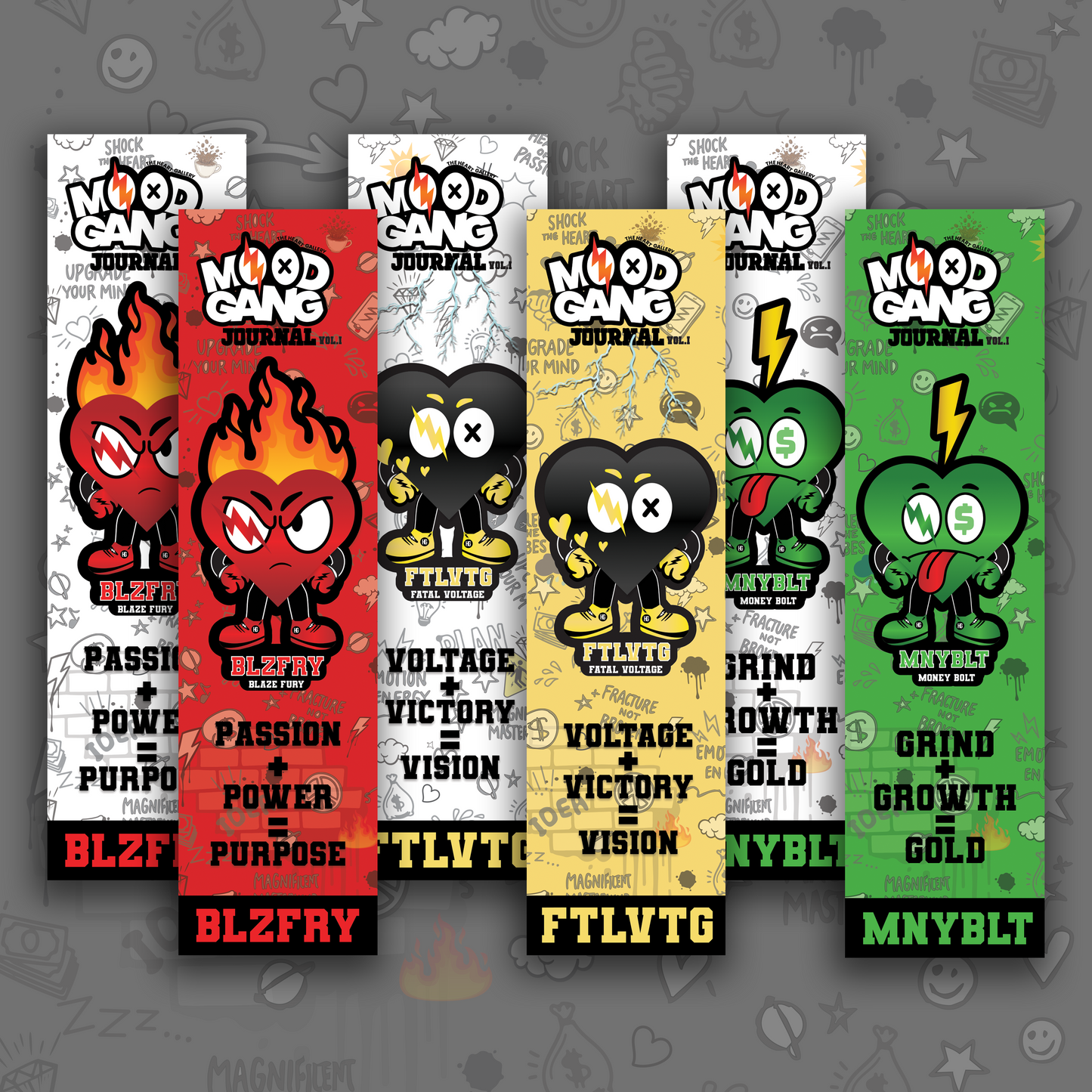 Mood Gang Bookmark Set β Vol. I: IGNITE (Digital Download)