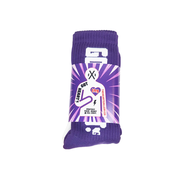 GOT HEART? Purple Socks