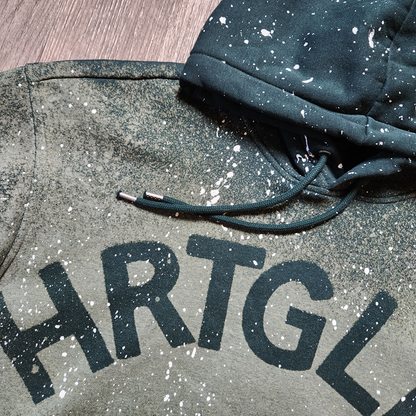BLEACHED PAINT SPLATTER (WHITE) - HOODIE