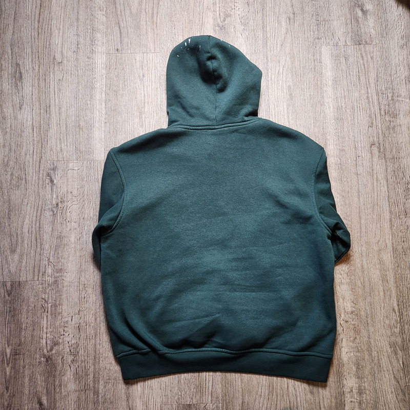 BLEACHED PAINT SPLATTER (WHITE) - HOODIE