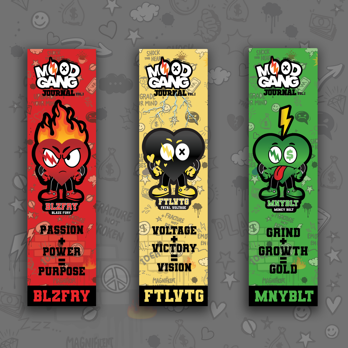 Mood Gang Bookmark Set — Vol. I: IGNITE (Digital Download)