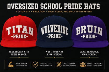 Custom Oversized School Pride Hat
