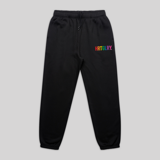 EMBROIDERED RELAXED TRACK PANTS
