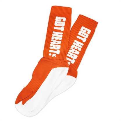 GOT HEART? Orange Socks