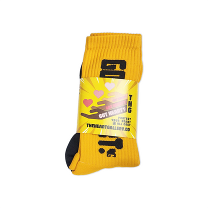 GOT HEART? Yellow Socks