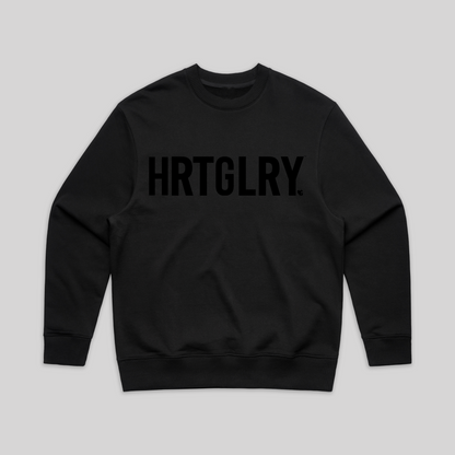 HRTGLRY BLK LOGO SWEATSHIRT