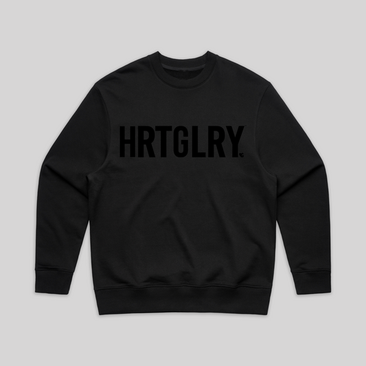 HRTGLRY BLK LOGO SWEATSHIRT