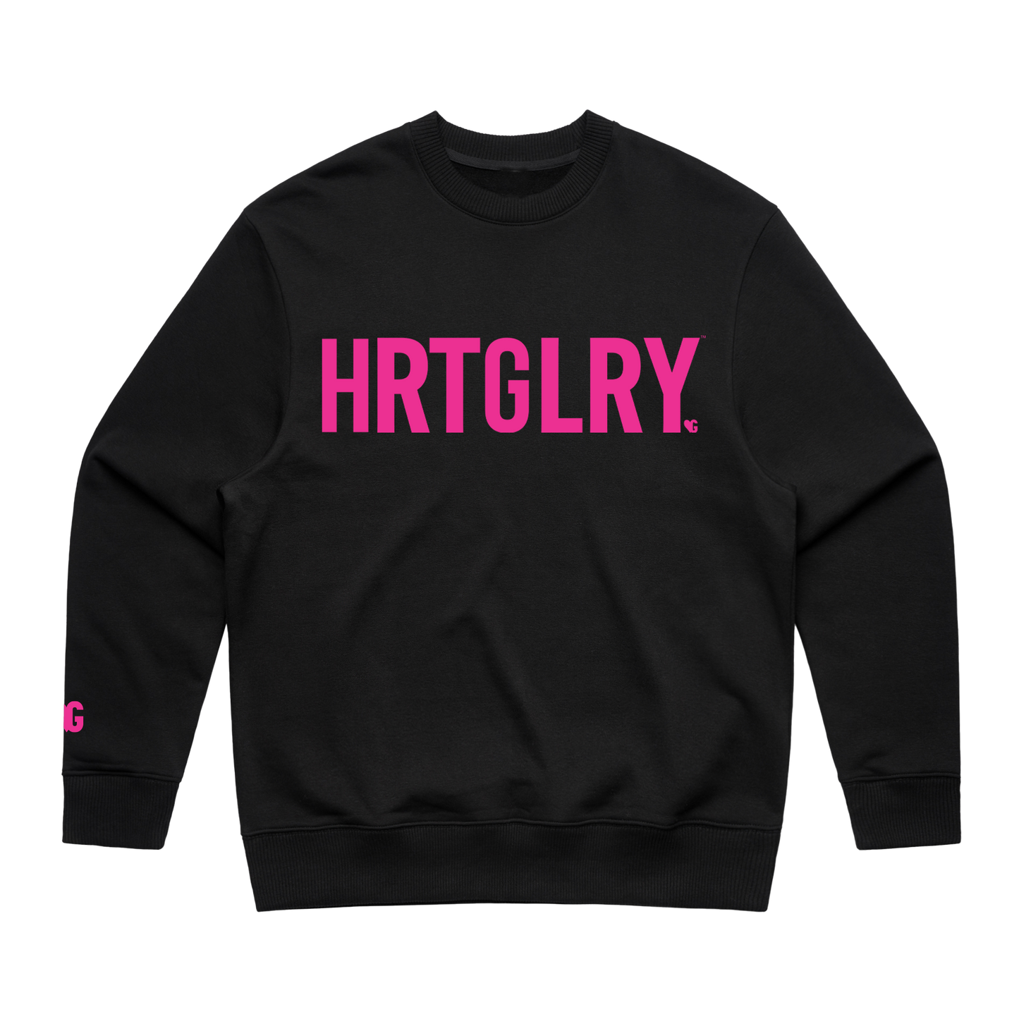 HRTGLRY BLK LOGO SWEATSHIRT