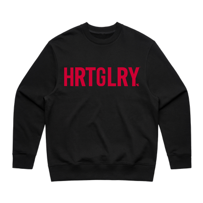 HRTGLRY BLK LOGO SWEATSHIRT