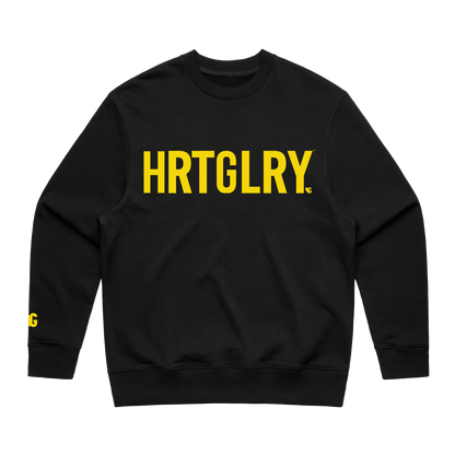 HRTGLRY BLK LOGO SWEATSHIRT